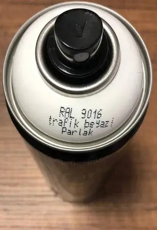 Motip Carat Ral 9016 Trafik Beyazı Akrilik Boya 400 ml Germany