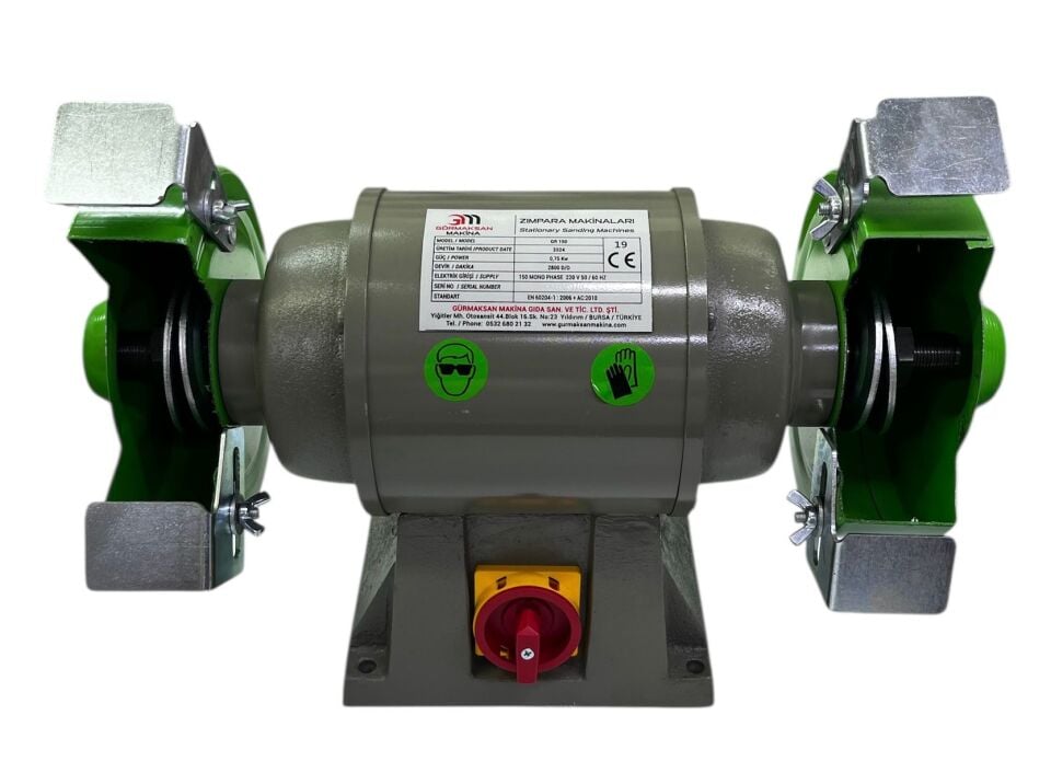 Gürmaksan Zımpara Taş Motoru MONOFAZE-150 mm