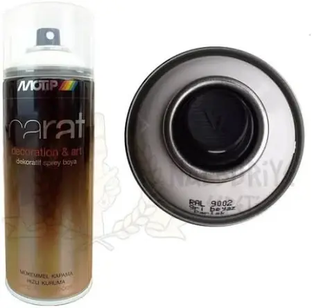 Motip Carat Ral 9002 Gri Beyaz Sprey Boya 400 ml Germany