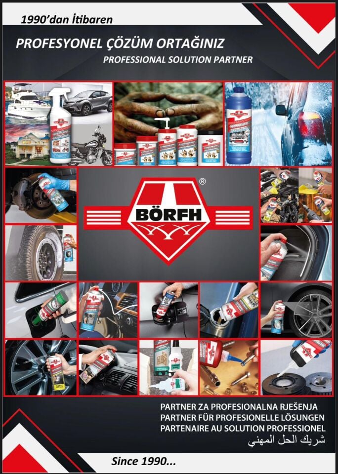 Börfh -56 Motor Antifirizi Kırmızı 3 LT