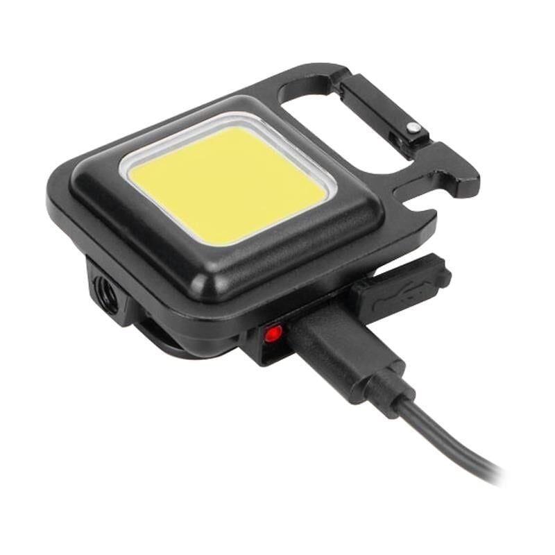 USB Cob Ledli 3 Fonksiyonlu Anahtarlık Şarjlı Lamba