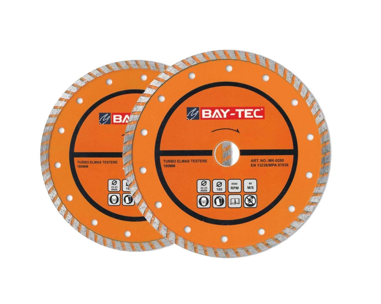 Turbo Elmas Beton Testere 180 mm MK0280 BAYTEC