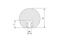 Bakalit Topuz Sap 25mm M6-10 ADET GÖNDERİM