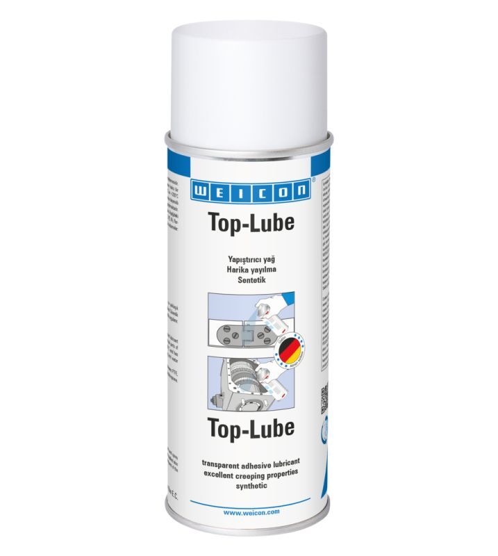 Weicon Top-Lube Sprey 400ml-Sentetik, şeffaf ve yapışkan yağlayıcı