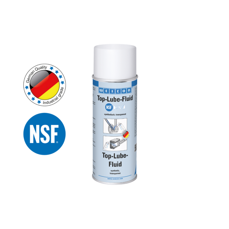 Weicon Top-Lub-Fluid 400 ML -Gıda sektörü için NSF H2 onaylı, sentetik yapıştırıcı yağlayıcı