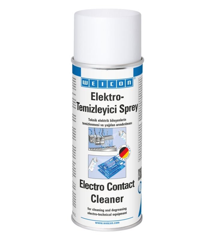 Weicon Elektro Kontak Temizleyici Sprey 400ml-Elektroteknik veya mekanik bileşenler için temizleyici