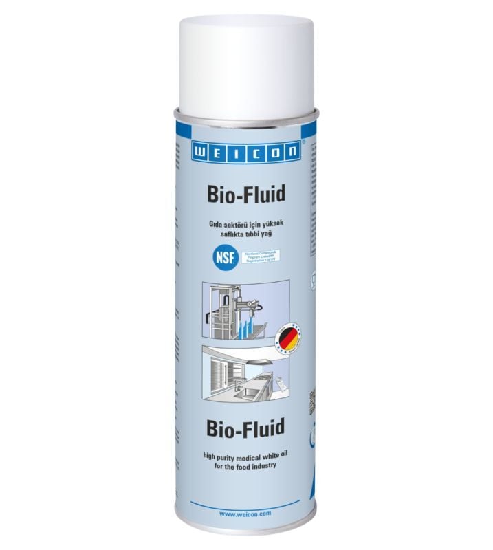 Weicon  Bio-Fluid Sprey 500ml-Gıda sektörü için NSF H1 onaylı yağlama ve bakım yağı