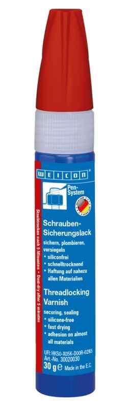 Weicon Garanti Mührü 30 g, kırmızı (RAL 3000)Mühürleme Verniği -Sızdırmazlık cilası