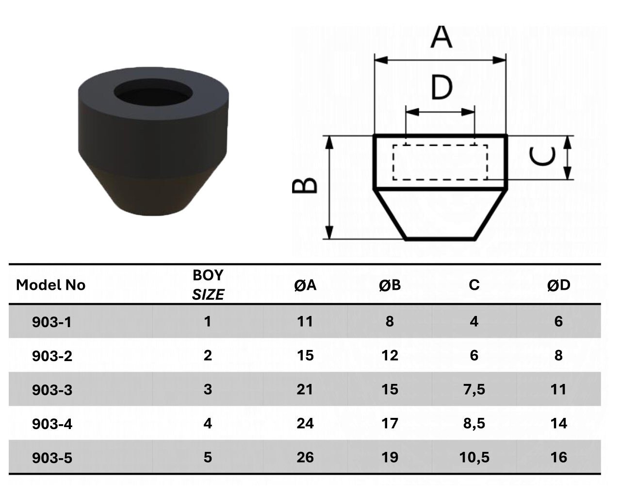 903-3 Baskı Pabucu 23891-2 ADET FİYATIDIR