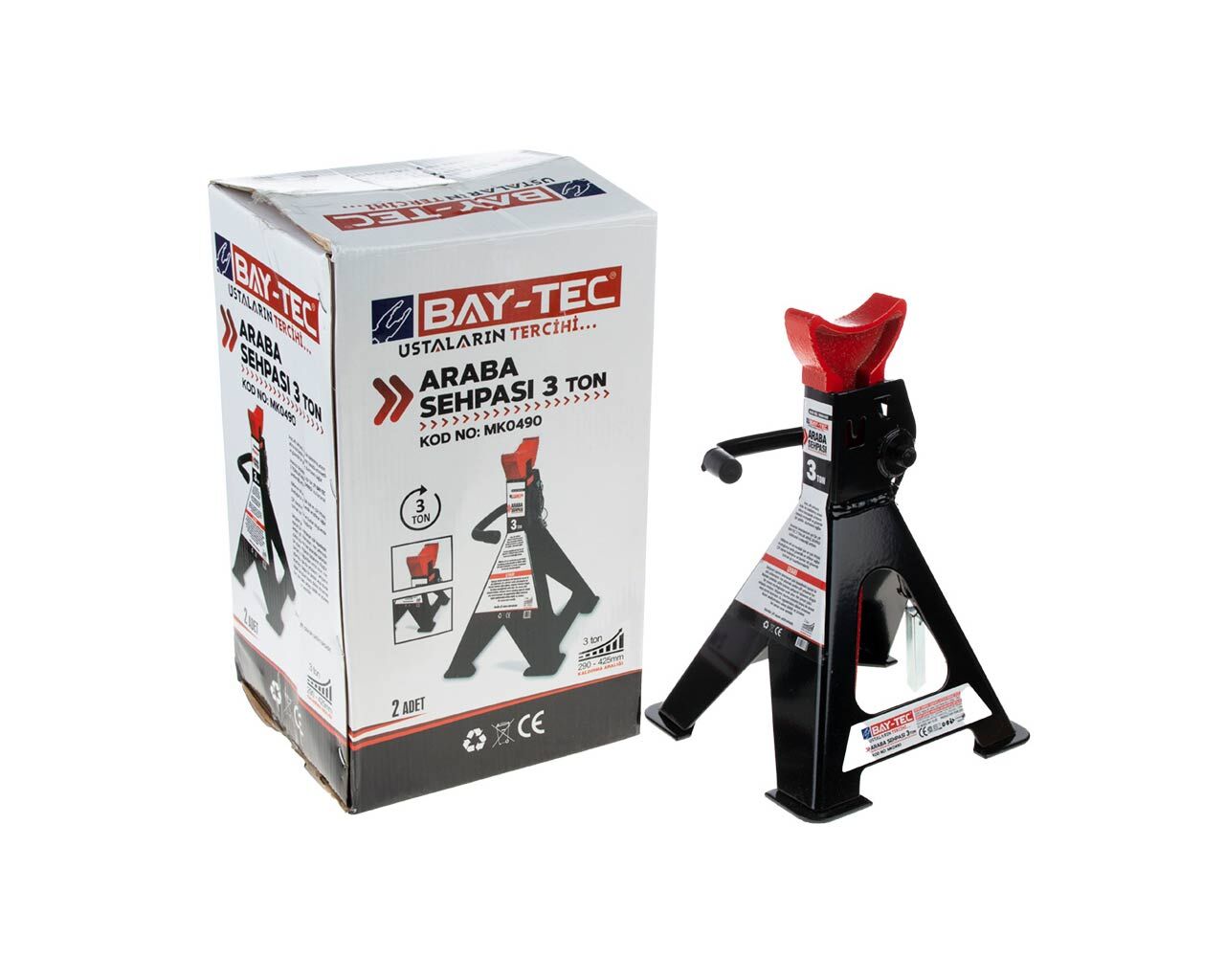 Araba Sehpası 3 Ton MK0490 BAYTEC