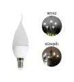 LED KIVRIK BUJİ AMPUL BEYAZ 7W 595LM  CT-4080-10 ADET