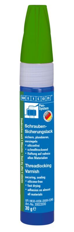 Weicon Garanti Mührü 30 g, yeşil (RAL 6010)Mühürleme Verniği -Sızdırmazlık cilası