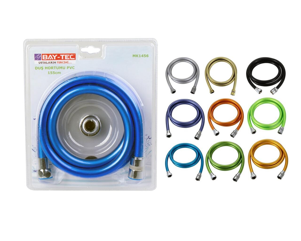 PVC Duş Hortumu 155 cm MK1456 BAYTEC