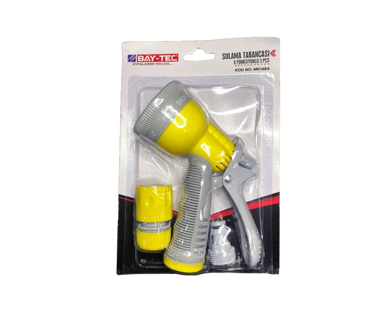 Sulama Tabancası 8 Fonksiyonlu 3 Parça MK1484  BAYTEC