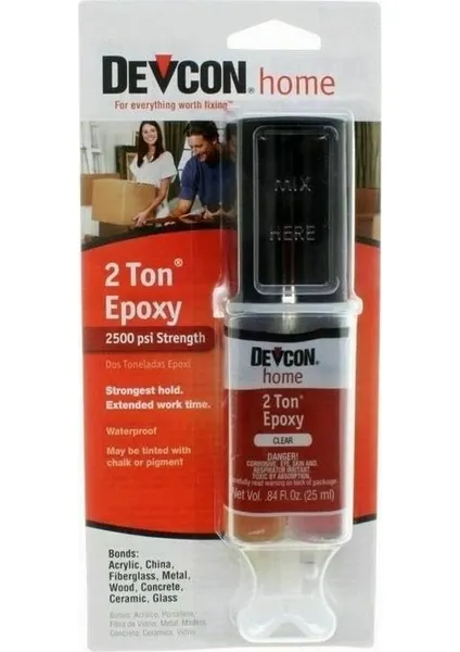 Devcon 2 Ton Epoksi Şırınga 25 Ml-SKT Yeni Tarihli Ürün