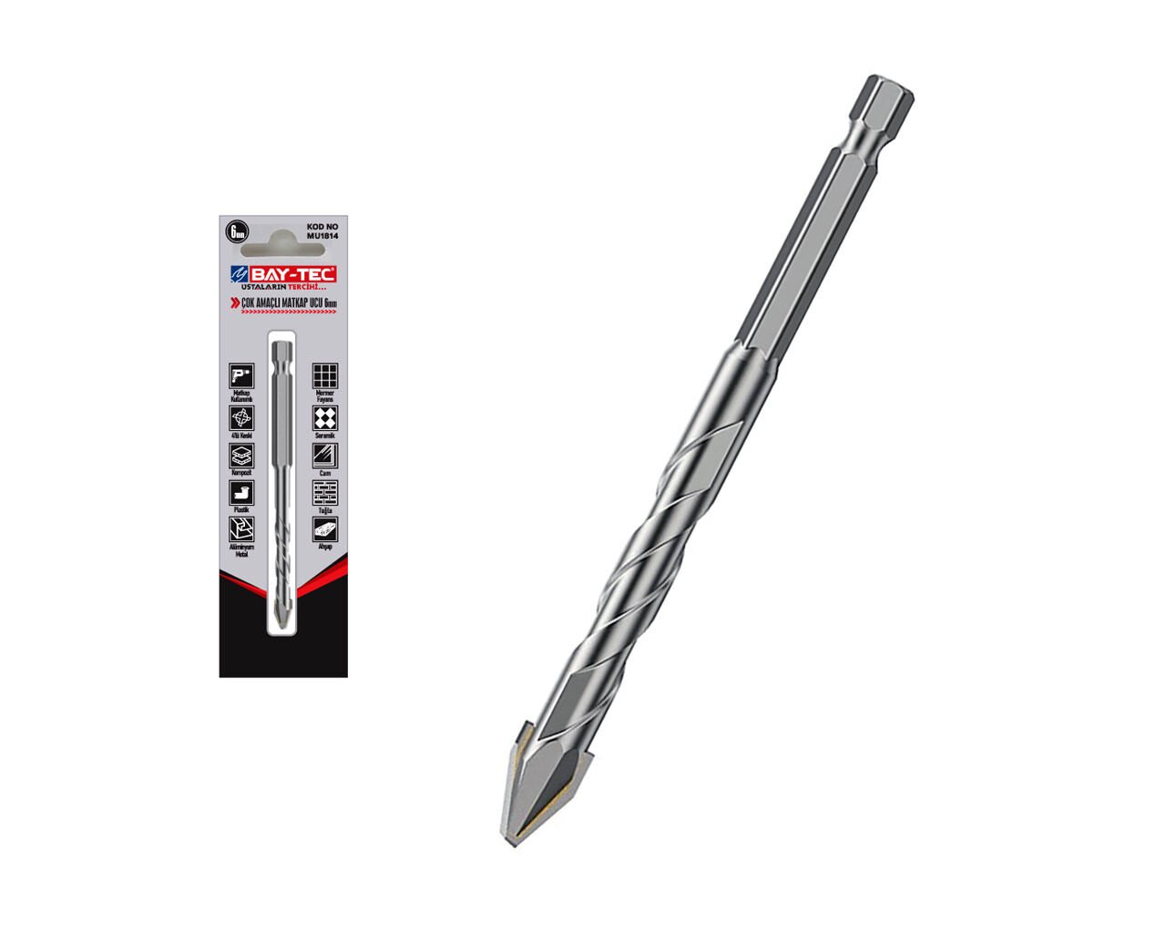 MU1818 10mm Çok Amaçlı Elmas Matkap Ucu