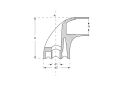 Plastik Profil Boru Kulp Başlık 20 mm