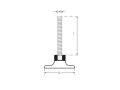 Rotil Ayak Alt 45 mm M12x40