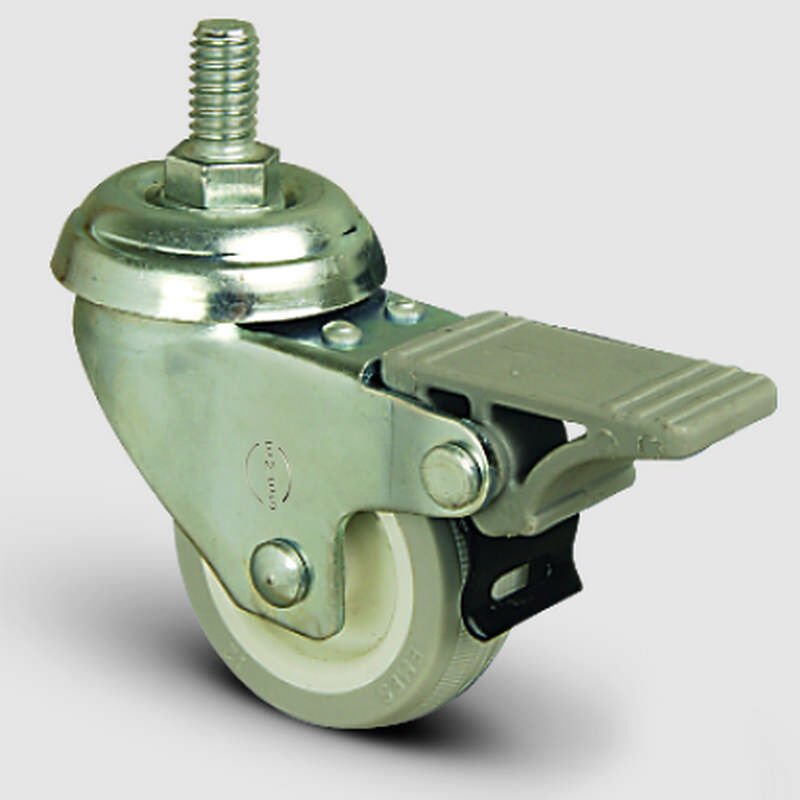 EP05ZKC50F Frenli Şeffaf Tekerlek Çap:50 35 Kg