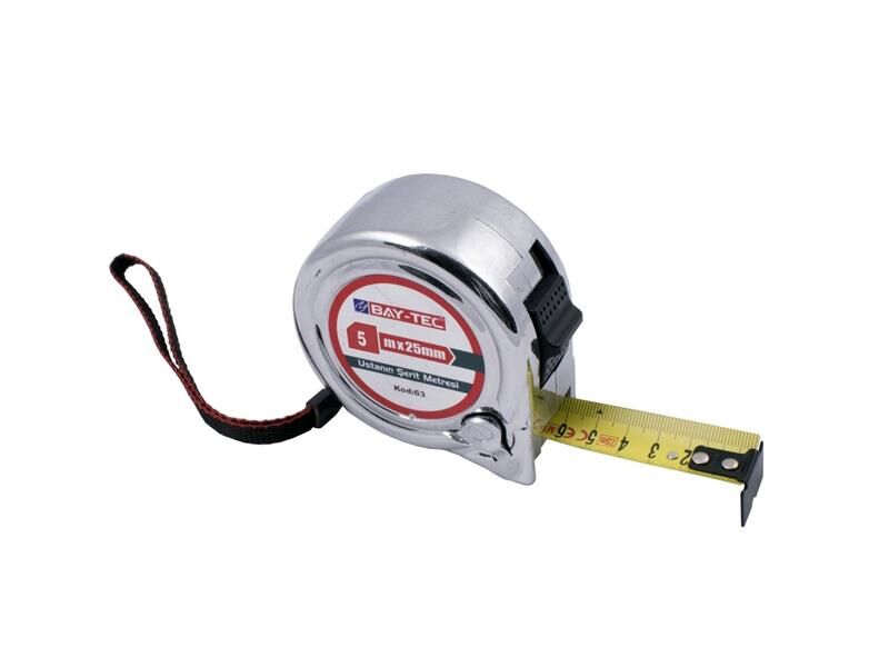 Krom Şerit Metre 10x25 mm BAYTEC