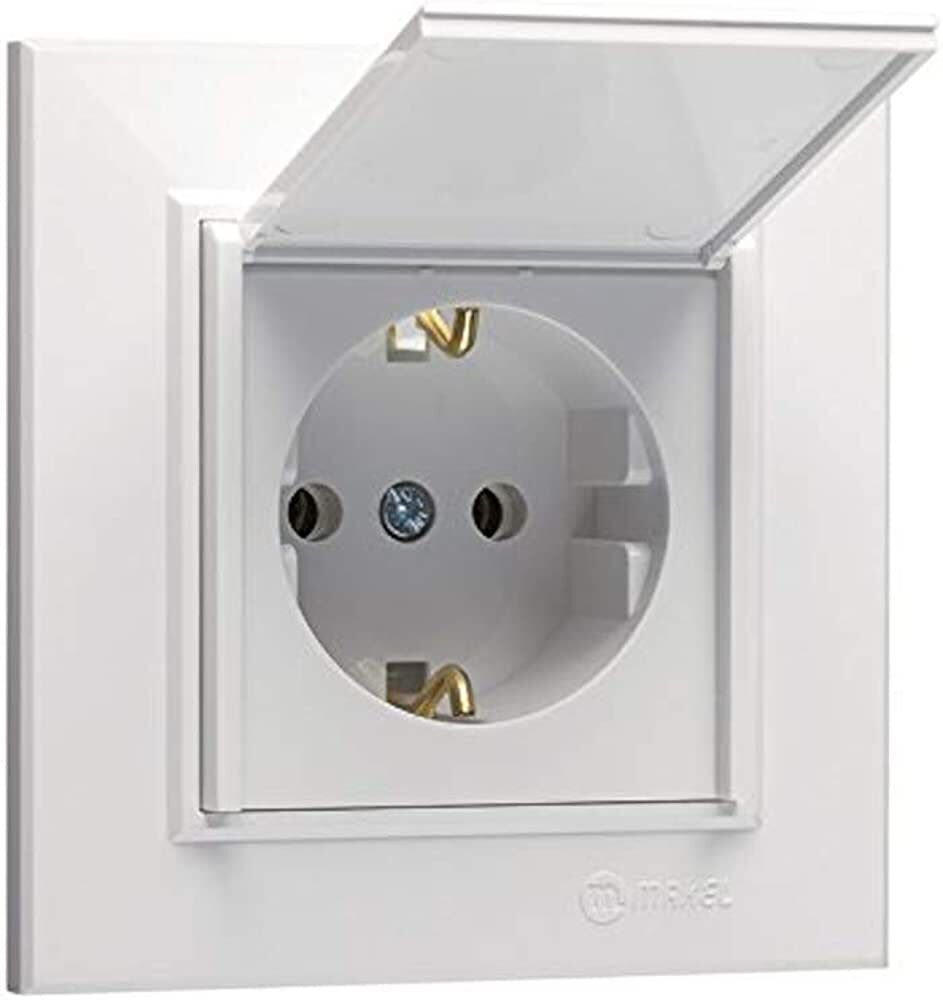 KAPAKLI TOPRAKLI PRİZ BEYAZ 2200-105 RİTA-10 Adet Gönderim