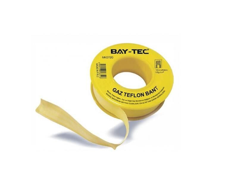 Doğalgaz Teflon Bant 12mm x 8 metre MK0720 BAYTEC-2 Adet