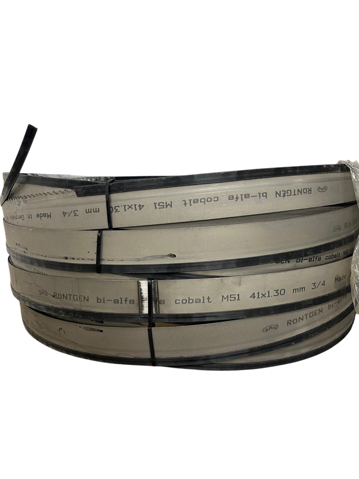 Röntgen 7,10x41x1,3 Bimetal Şerit Testere 4/6 Diş -Almanya'nın İncisi-1. Kalite M-42