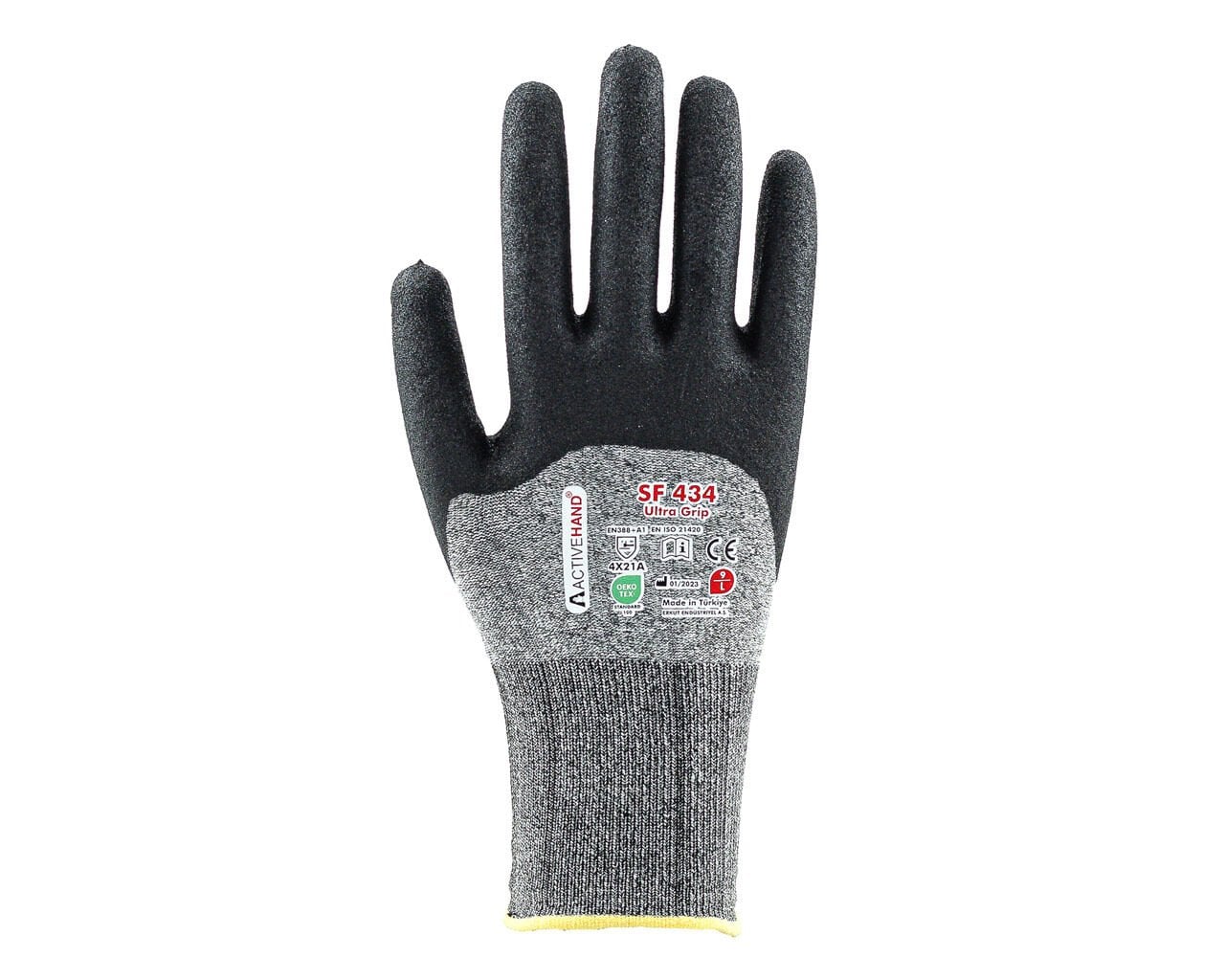 Köpük Nitril Kaplı Sandy Finish Polyester Eldiven SF 534 GR/SY NO:10