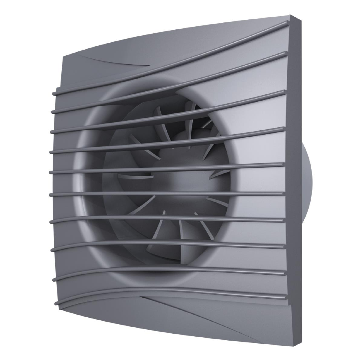 Ayas 100 mm (10 cm) Sessiz Klapeli Banyo Fanı (SILENT DARK METAL 4C)