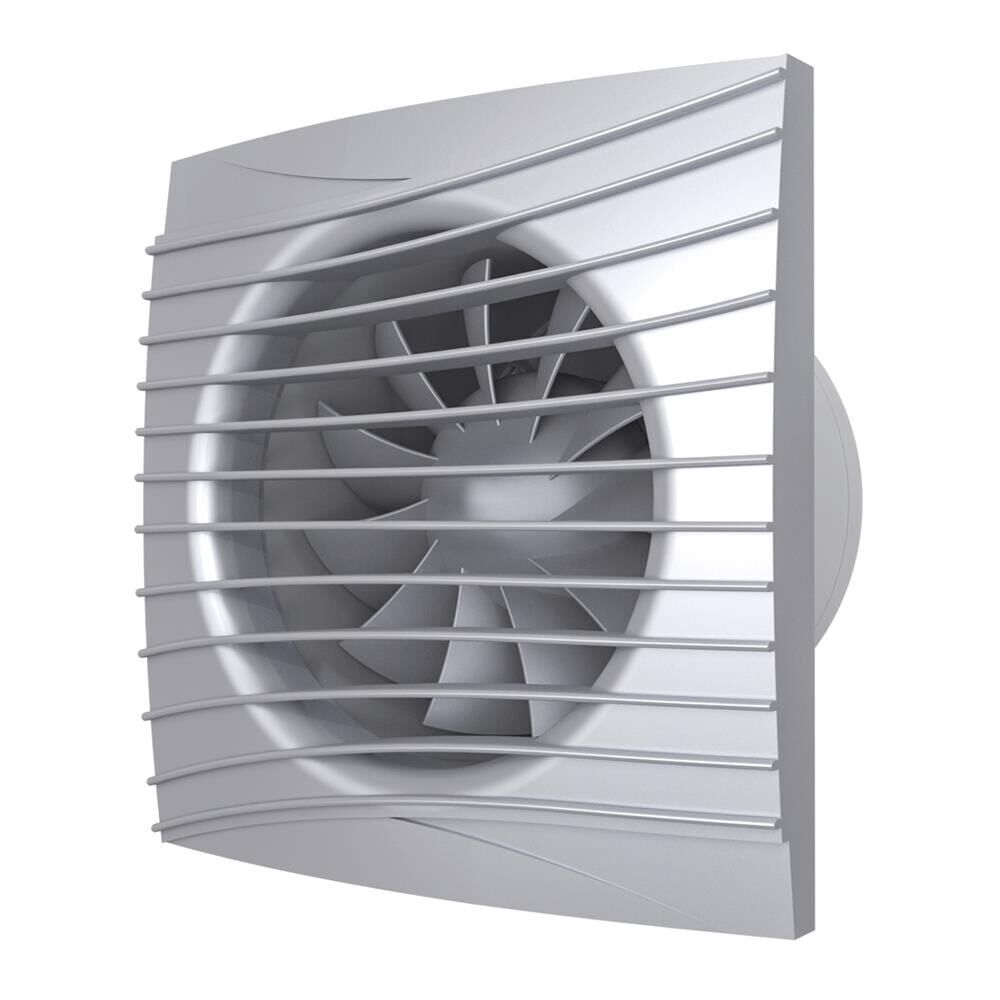 Ayas 125 mm (12,5 cm) Sessiz Klapeli Banyo Fanı (SILENT GRİ 5C)