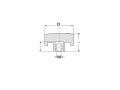 Kelebek Sap Dişi 63x38 mm M10x17-5'Lİ PAKET