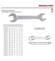 İzeltaş İki Ağız Anahtar Kısa Boy 10x11 mm