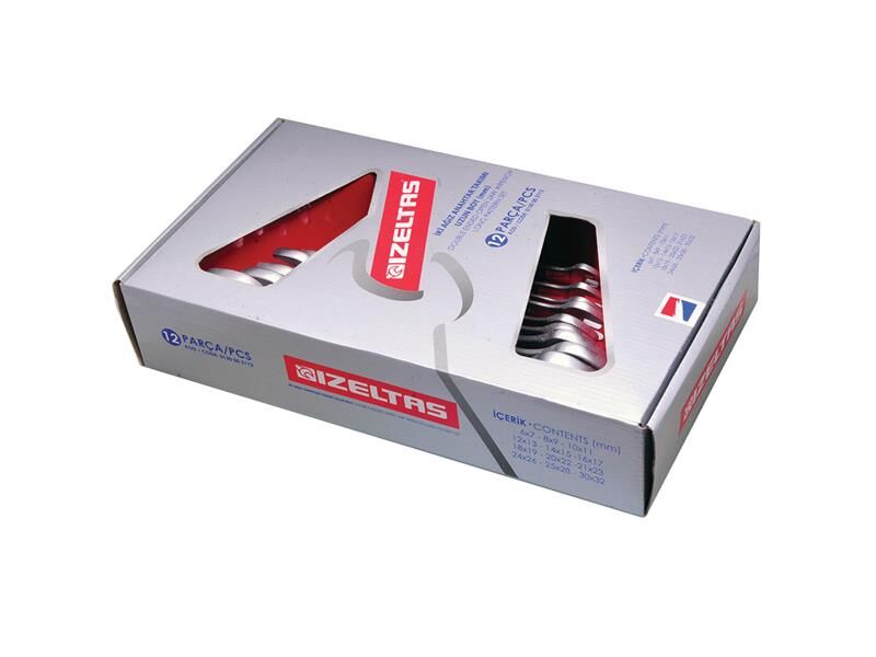 İzeltaş İki Ağız 8'li Anahtar Takımı Uzun Boy