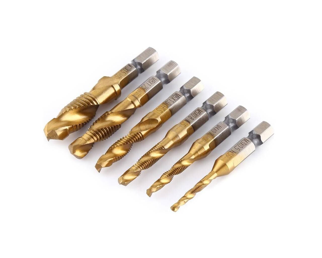 ÇOK AMAÇLI MATKAP UÇLU DELME VE DİŞ AÇMA KILAVUZ SETİ 3-4-5-6-8-10 MM DMX4764