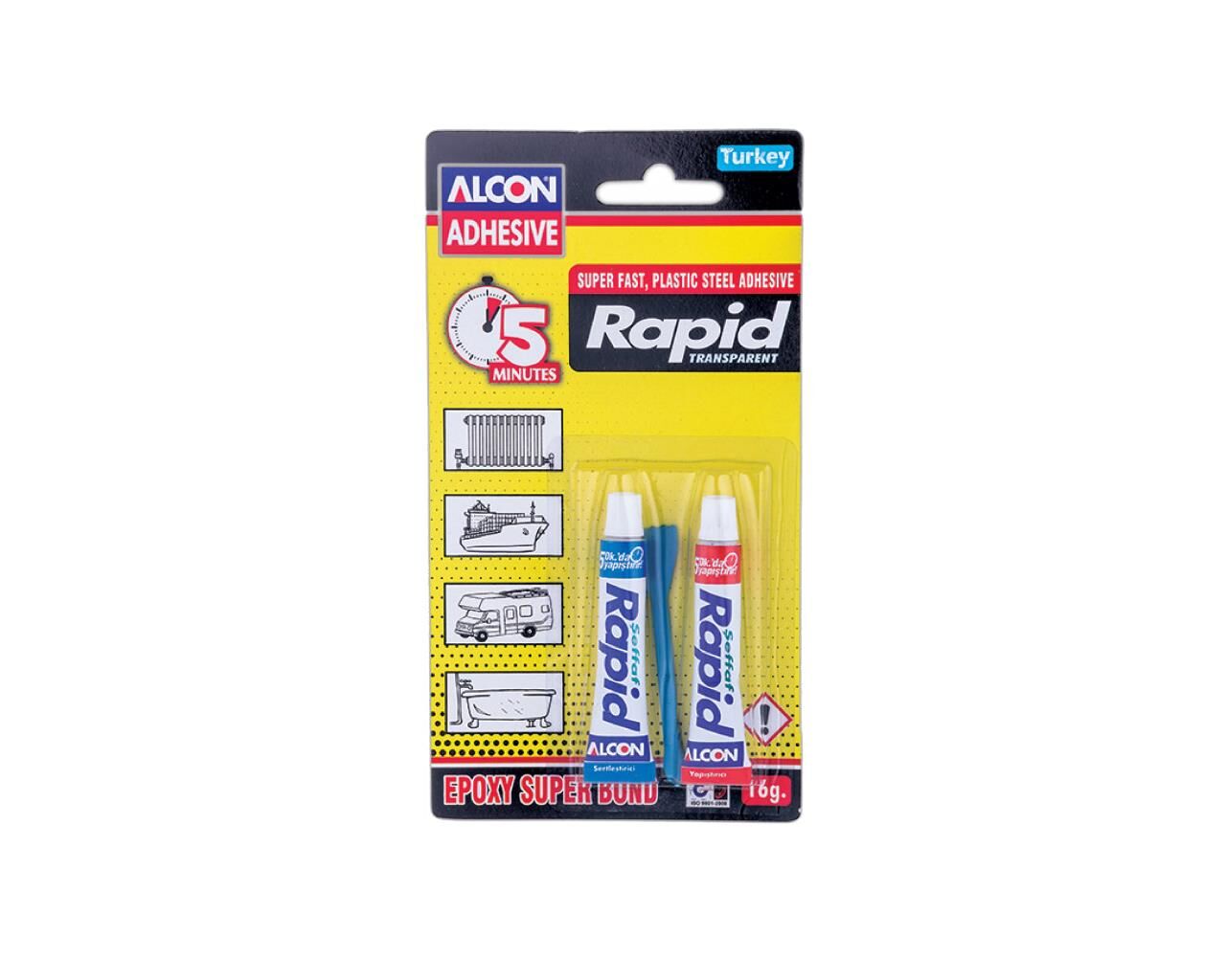 Alcon 5 Dk Rapid Plastik Çelik  M-2205