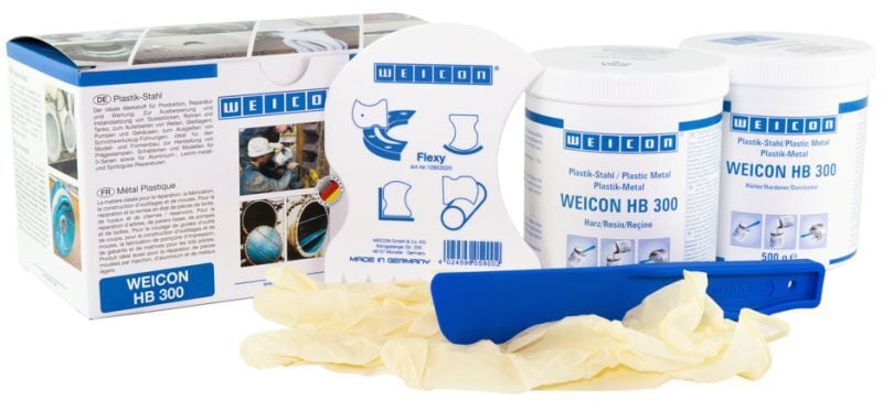 Weicon HB 300 Onarım ve kalıplama için yüksek sıcaklığa dayanıklı epoksi reçine sistemi 500 gr