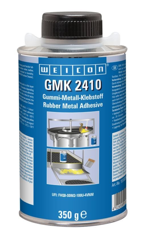 Weicon GMK 2410 Kontakt Yapıştırıcı Yüksek mukavemetli ve hızlı kürlenen 1 komponentli kauçuk-metal yapıştırıcı 350gr