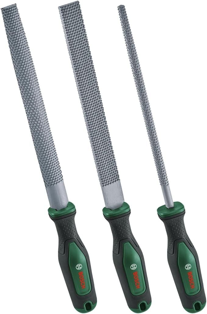 Bosch Ahşap Törpü-Eğe Seti 3'lü Kaymaz Saplı 1600A02ZB1