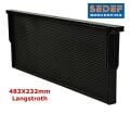 Arıcı Petek PLASTİK KABARTILMIŞ HAZIR PETEK PRATİK ÇERÇEVE LANGSTROTH 485X235MM SİYAH