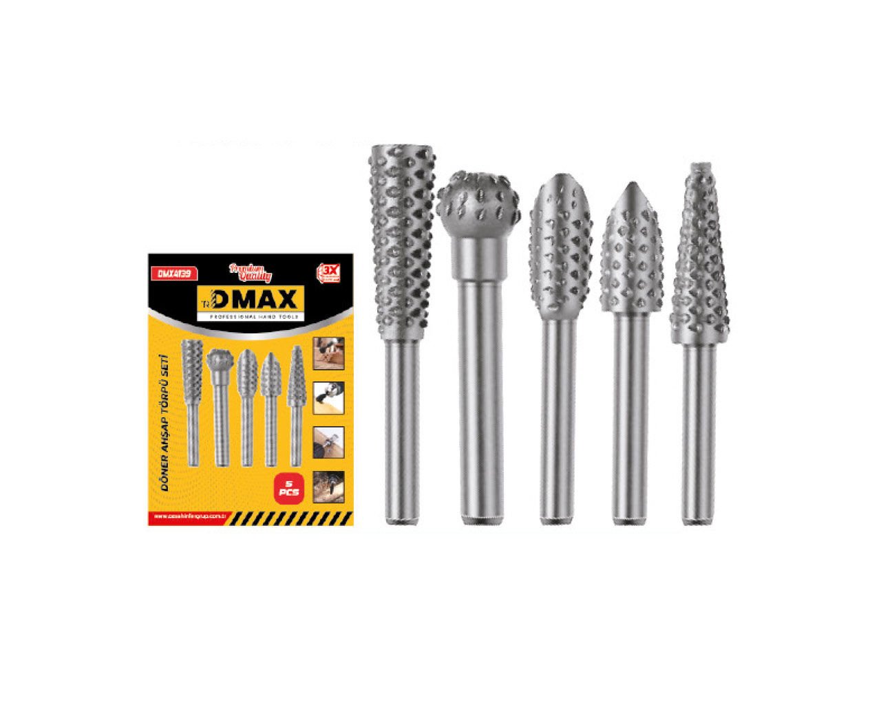 Döner Ahşap Törpü Seti 5 Parça DMX4139