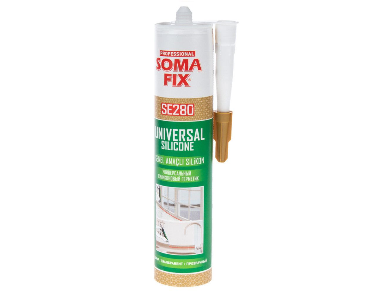 Genel Amaçlı Silikon Şeffaf SOMAFİX SE280-280gr