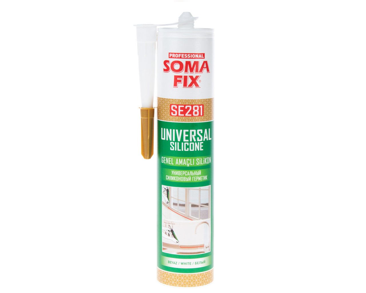 Genel Amaçlı Silikon Beyaz SOMAFİX SE281  280gr