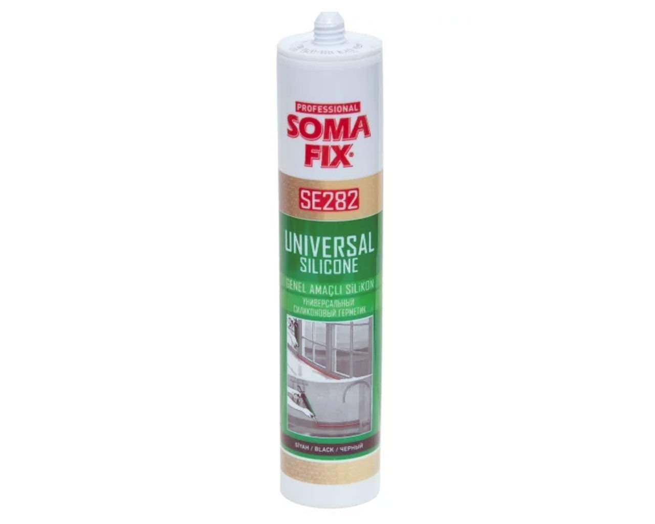 Genel Amaçlı Silikon Siyah SOMAFİX SE282 - 280gr