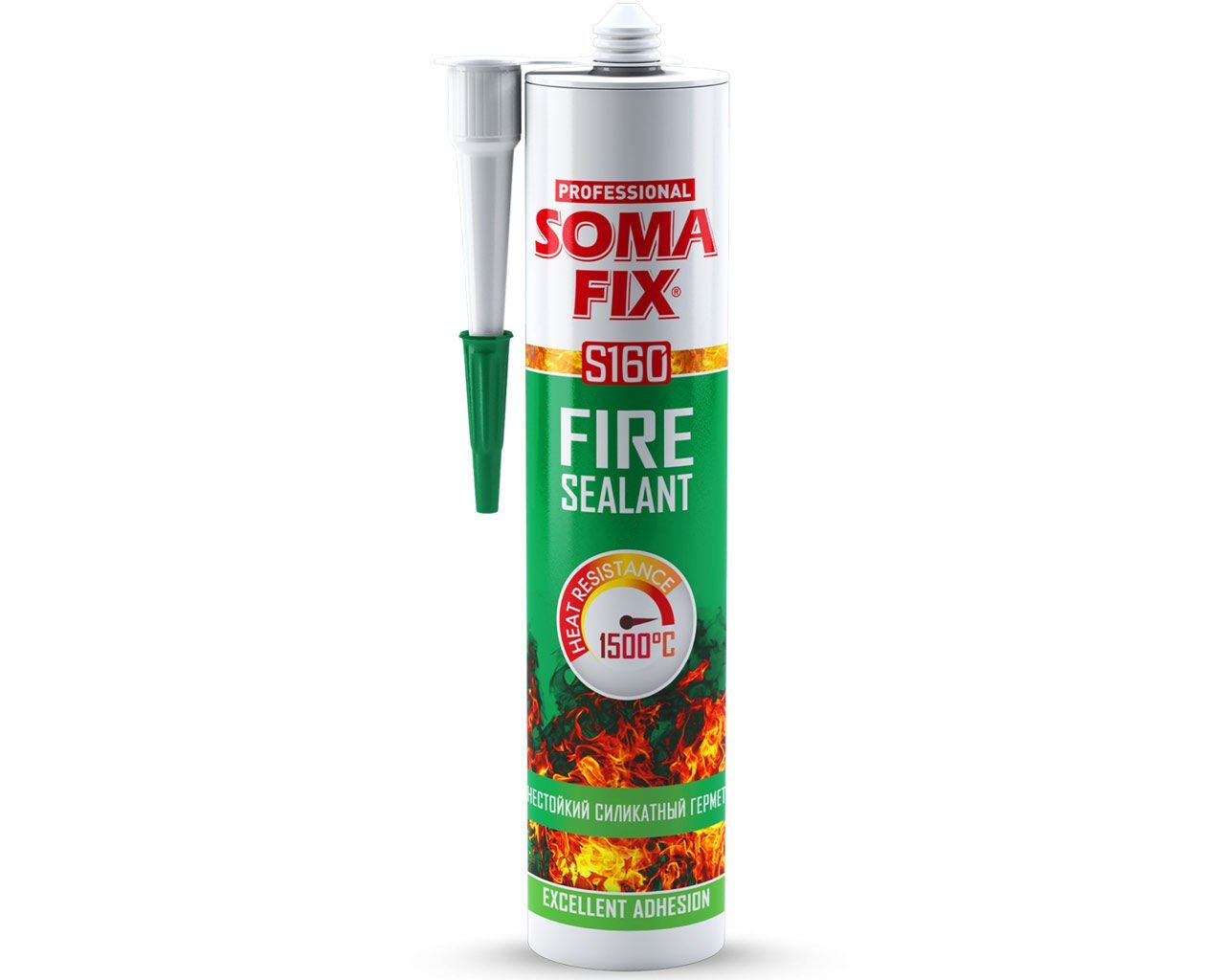 Isı Mastiği 1500C Siyah SOMAFİX S160  310ml 600gr