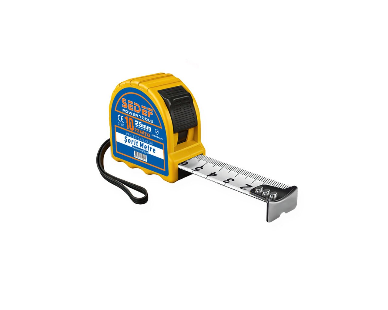 10MT X 25MM SEDEF PROFESYONEL ÇELİK ŞERİT METRE-ZOR KIRILIR DÜŞMEYE YÜKSEK DAYANIKLI(Kopya)