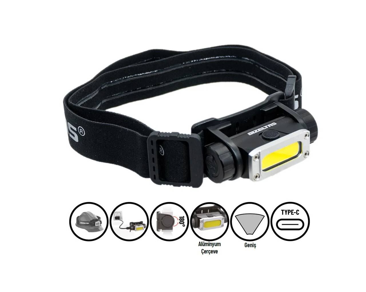 İZELTAŞ COB LED Kafa Feneri 450 LM