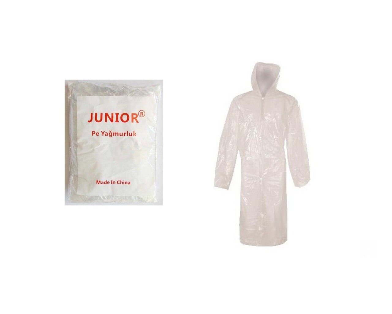 JUNIOR Tek Kullanımlık Yağmurluk-2 Adet