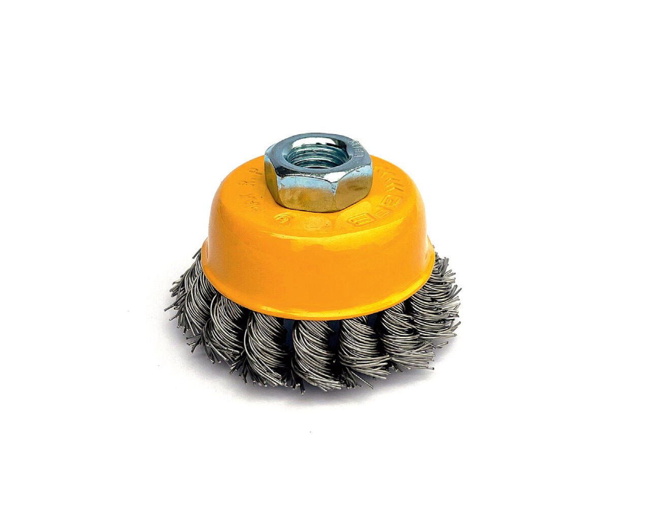 75 mm Burgulu Çanak Paslanmaz Tel Fırça GFB 5136