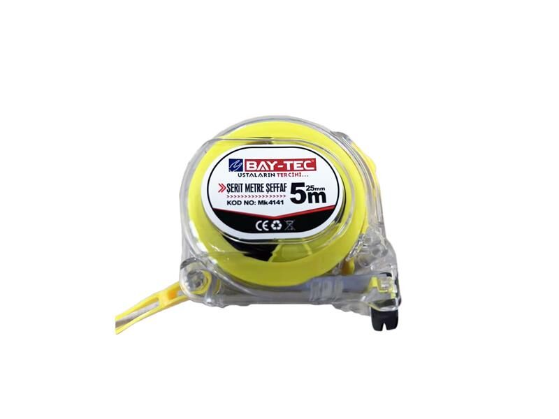 Şeffaf Şerit Metre 5 mm x 19 mt MK4140 BAYTEC