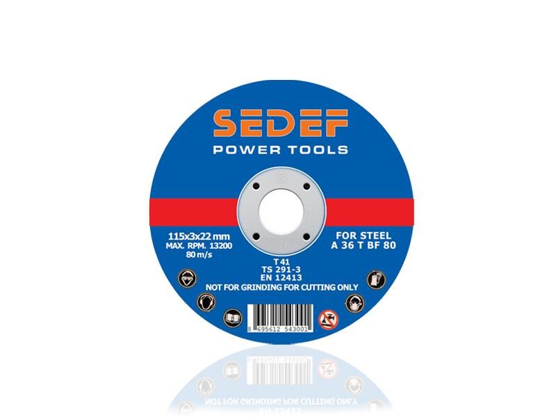 115x3x22 A mmMetal Kesici Flex Disk 115x3 mm SEDEF-10'LU PAKET